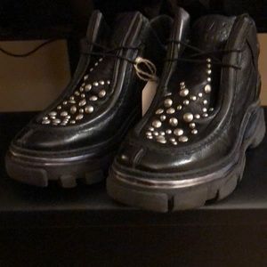 NEW A.S.98 Women’s Leather Studded Chunky Sneaker